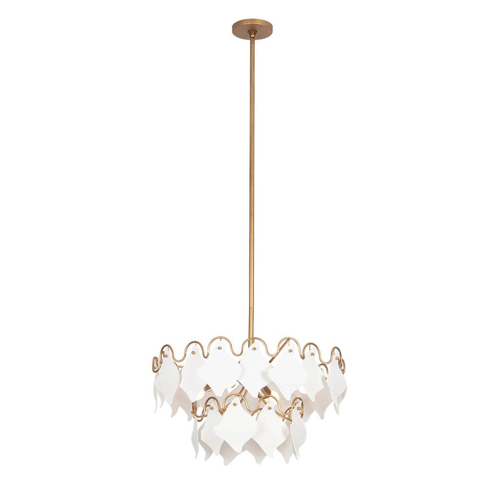 Kalco Lighting 525145MG Modern Gold Manta 26-in 4 Light Socket Modern Gold Pendant Image 1