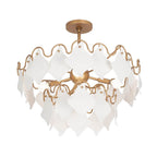 Kalco Lighting Manta 26-in 4 Light Socket Modern Gold Pendant