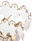 Kalco Lighting 525155MG Modern Gold Manta 32-in 10 Light Socket Modern Gold Tiered Chandelier Image 4
