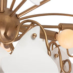 Kalco Lighting 525155MG Modern Gold Manta 32-in 10 Light Socket Modern Gold Tiered Chandelier Image 2