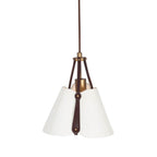 Kalco Lighting Embrace 12-in 1 Light Socket Pearlized Antique Brass Pendant