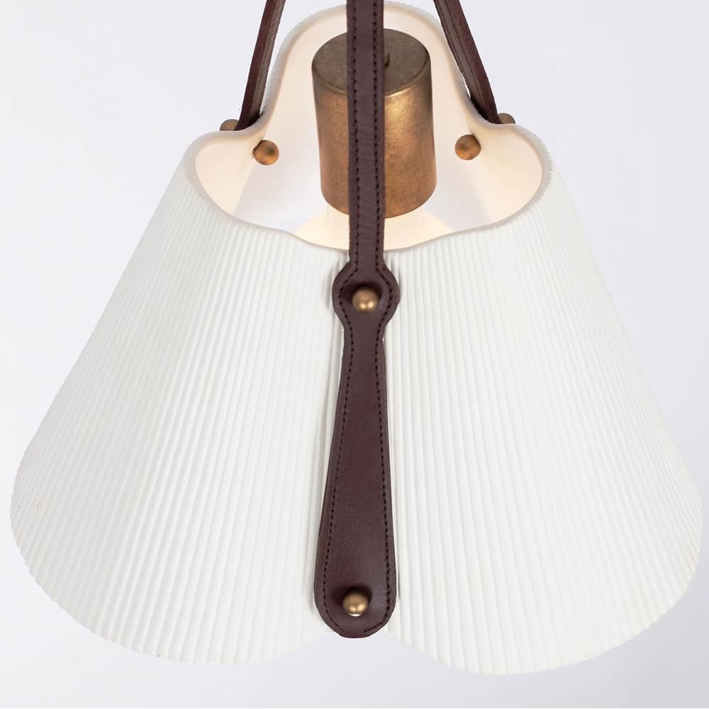 Kalco Lighting 525251PAB Pearlized Antique Brass Embrace 21-in 3 Light Socket Pearlized Antique Brass Multi-pendant Image 3