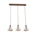 Kalco Lighting 525261PAB Pearlized Antique Brass Embrace 43.5-in 3 Light Socket Pearlized Antique Brass Linear Pendant Image 1