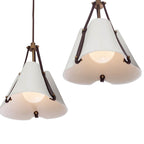 Kalco Lighting 525261PAB Pearlized Antique Brass Embrace 43.5-in 3 Light Socket Pearlized Antique Brass Linear Pendant Image 3