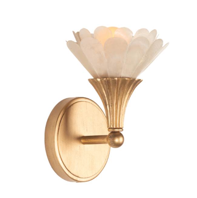 Kalco Lighting 525320MG Modern Gold Flora 9-in 1 Light Socket Modern Gold Wall Sconce Image 1