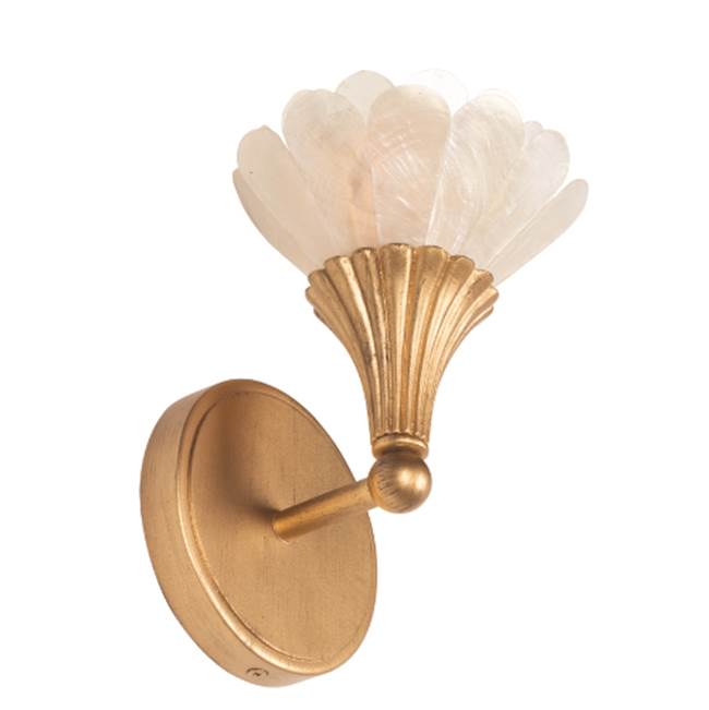 Kalco Lighting 525320MG Modern Gold Flora 9-in 1 Light Socket Modern Gold Wall Sconce Image 2