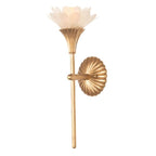 Kalco Lighting 525321MG Modern Gold Flora 16.5-in 1 Light Socket Modern Gold Wall Sconce Image 1