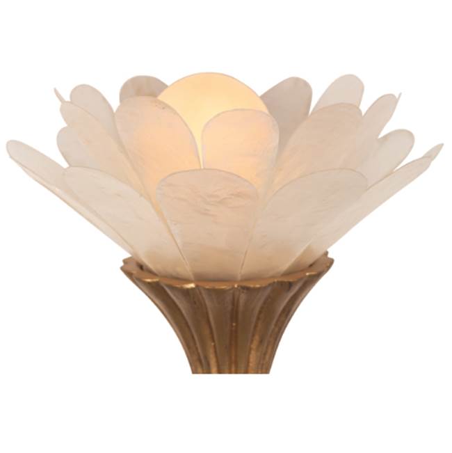 Kalco Lighting Flora 16.5-in 1 Light Socket Modern Gold Wall Sconce
