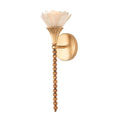 Kalco Lighting 525322MG Modern Gold Flora 17.5-in 1 Light Socket Modern Gold Wall Sconce Image 1