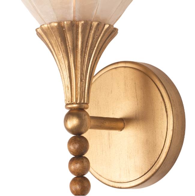 Kalco Lighting 525322MG Modern Gold Flora 17.5-in 1 Light Socket Modern Gold Wall Sconce Image 3