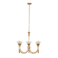 Kalco Lighting 525371MG Modern Gold Flora 28-in 6 Light Socket Modern Gold Chandelier Image 1