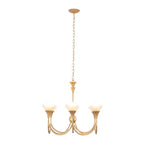 Kalco Lighting Flora 28-in 6 Light Socket Modern Gold Chandelier