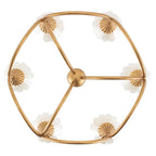 Kalco Lighting 525371MG Modern Gold Flora 28-in 6 Light Socket Modern Gold Chandelier Image 7