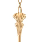 Kalco Lighting 525371MG Modern Gold Flora 28-in 6 Light Socket Modern Gold Chandelier Image 4
