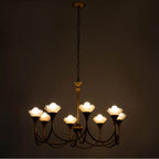 Kalco Lighting 525372MG Modern Gold Flora 36-in 8 Light Socket Modern Gold Chandelier Image 6