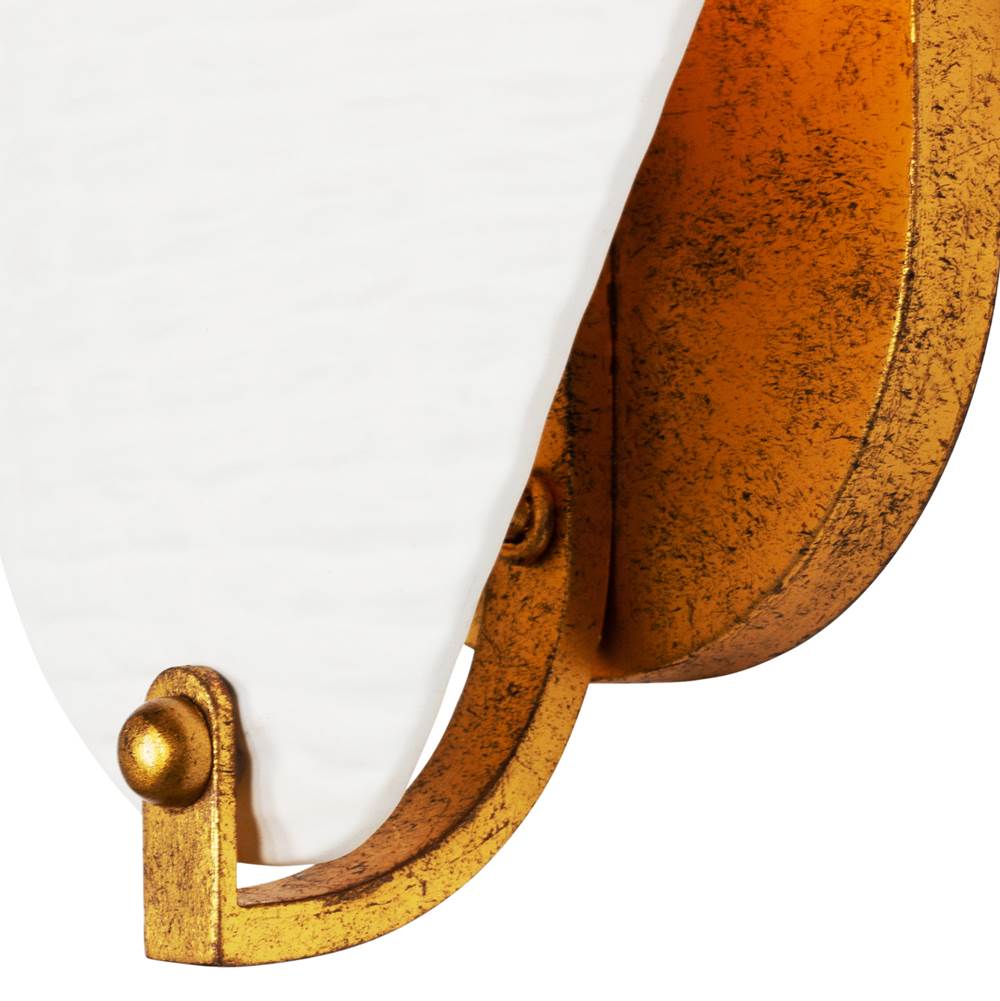 Kalco Lighting 525421OL Oxidized Gold Leaf Aliform 15-in 1 Light Socket Oxidized Gold Leaf Wall Sconce Image 3