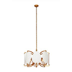 Kalco Lighting 525456OL Oxidized Gold Leaf Aliform 28-in 8 Light Socket Oxidized Gold Leaf Chandelier Image 1