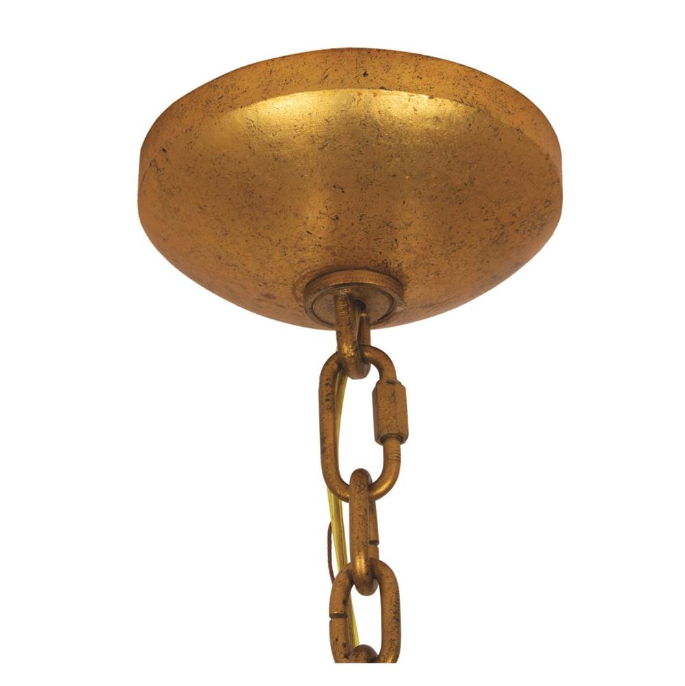 Kalco Lighting 525456OL Oxidized Gold Leaf Aliform 28-in 8 Light Socket Oxidized Gold Leaf Chandelier Image 4
