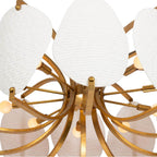 Kalco Lighting 525457OL Oxidized Gold Leaf Aliform 28-in 10 Light Socket Oxidized Gold Leaf Chandelier Image 4