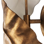 Kalco Lighting 525521PABW Pearlized Antique Brass With White Spira 34-in 2 Light Socket Pearlized Antique Brass W/ White Wall Sconce Image 3