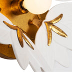 Kalco Lighting Bloom 12-in 1 Light Socket Oxidized Gold Leaf Wall Sconce