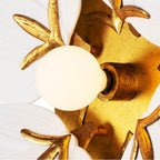 Kalco Lighting 525621OL Oxidized Gold Leaf Bloom 12-in 1 Light Socket Oxidized Gold Leaf Wall Sconce Image 3