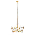 Kalco Lighting Bloom 29-in 11 Light Socket Oxidized Gold Leaf Chandelier