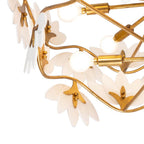 Kalco Lighting 525656OL Oxidized Gold Leaf Bloom 29-in 11 Light Socket Oxidized Gold Leaf Chandelier Image 4