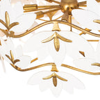 Kalco Lighting 525656OL Oxidized Gold Leaf Bloom 29-in 11 Light Socket Oxidized Gold Leaf Chandelier Image 3