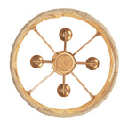 Kalco Lighting 525745MGW Modern Gold With White Soga 20-in 4 Light Socket Modern Gold And White Semi-flush Mount Image 4