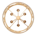 Kalco Lighting 525756MGW Modern Gold With White Soga 28-in 6 Light Socket Modern Gold And White Chandelier Image 5