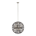 Kalco Lighting 525855BTS Matte Black With Tarnish Silver Entice 28-in 13 Light Socket Matte Black W/ Tarnish Silver Pendant Image 1