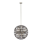 Kalco Lighting 525855BTS Matte Black With Tarnish Silver Entice 28-in 13 Light Socket Matte Black W/ Tarnish Silver Pendant Image 1
