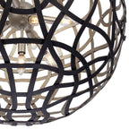 Kalco Lighting 525855BTS Matte Black With Tarnish Silver Entice 28-in 13 Light Socket Matte Black W/ Tarnish Silver Pendant Image 5