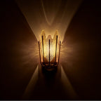 Kalco Lighting 526521BCG Brushed Champagne Gold Autumna 14.5-in 1 Light Socket Brushed Champagne Gold Wall Sconce Image 2