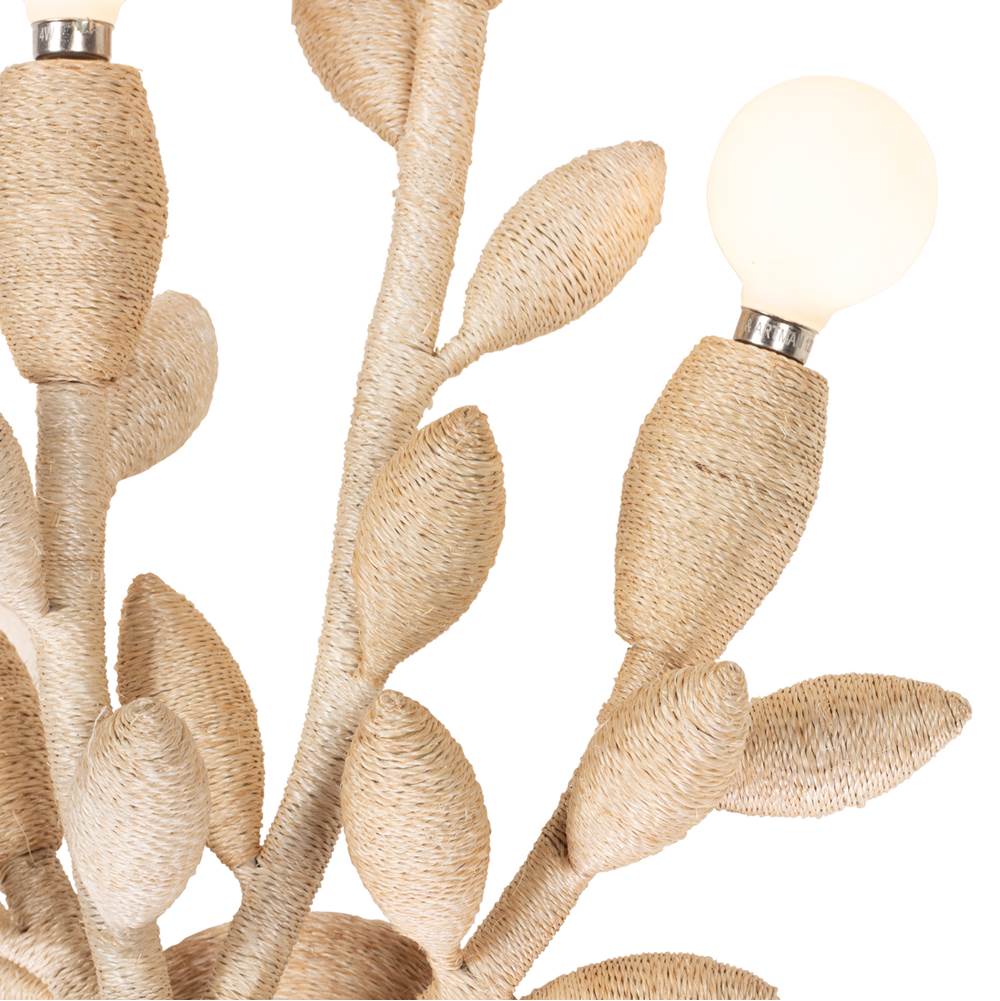 Kalco Lighting 527021WIV Warm Ivory Branche 18-in 4 Light Socket Warm Ivory Wall Sconce Image 4