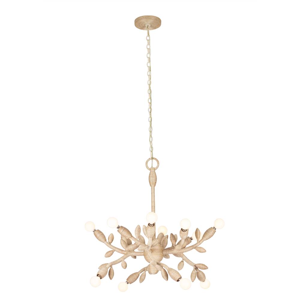 Kalco Lighting 527055WIV Warm Ivory Branche 26.5-in 12 Light Socket Warm Ivory Chandelier Image 1