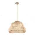 Kalco Lighting 527155JT Jute Coaxial 26-in 6 Light Socket Jute Pendant Image 1