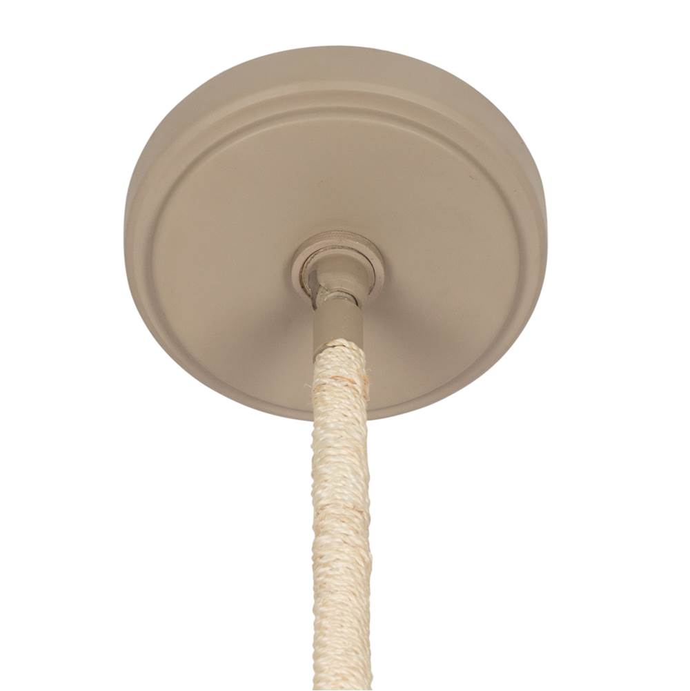 Kalco Lighting 527155JT Jute Coaxial 26-in 6 Light Socket Jute Pendant Image 5