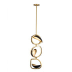Kalco Lighting 527211BGZ Brushed Gold With Satin Bronze Onyx 13-in 3 Light Led Brushed Gold/satin Bronze Pendant Image 1