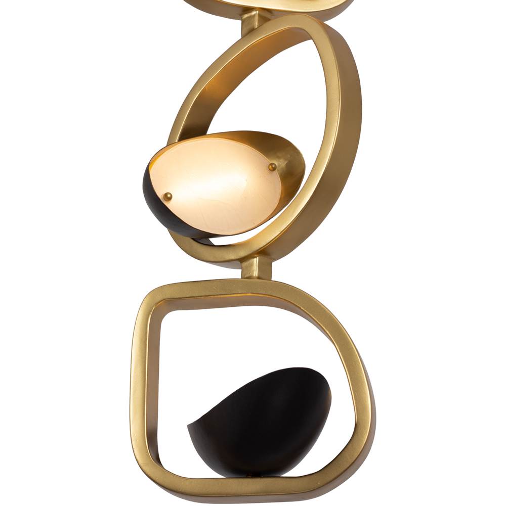 Kalco Lighting 527211BGZ Brushed Gold With Satin Bronze Onyx 13-in 3 Light Led Brushed Gold/satin Bronze Pendant Image 2