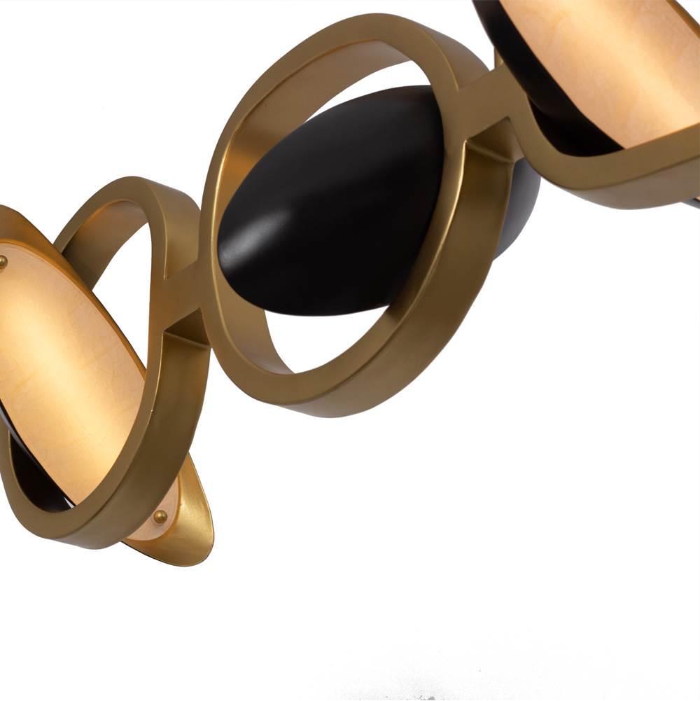 Kalco Lighting 527261BGZ Brushed Gold With Satin Bronze Onyx 60-in 6 Light Led Brushed Gold/satin Bronze Linear Pendant Image 5
