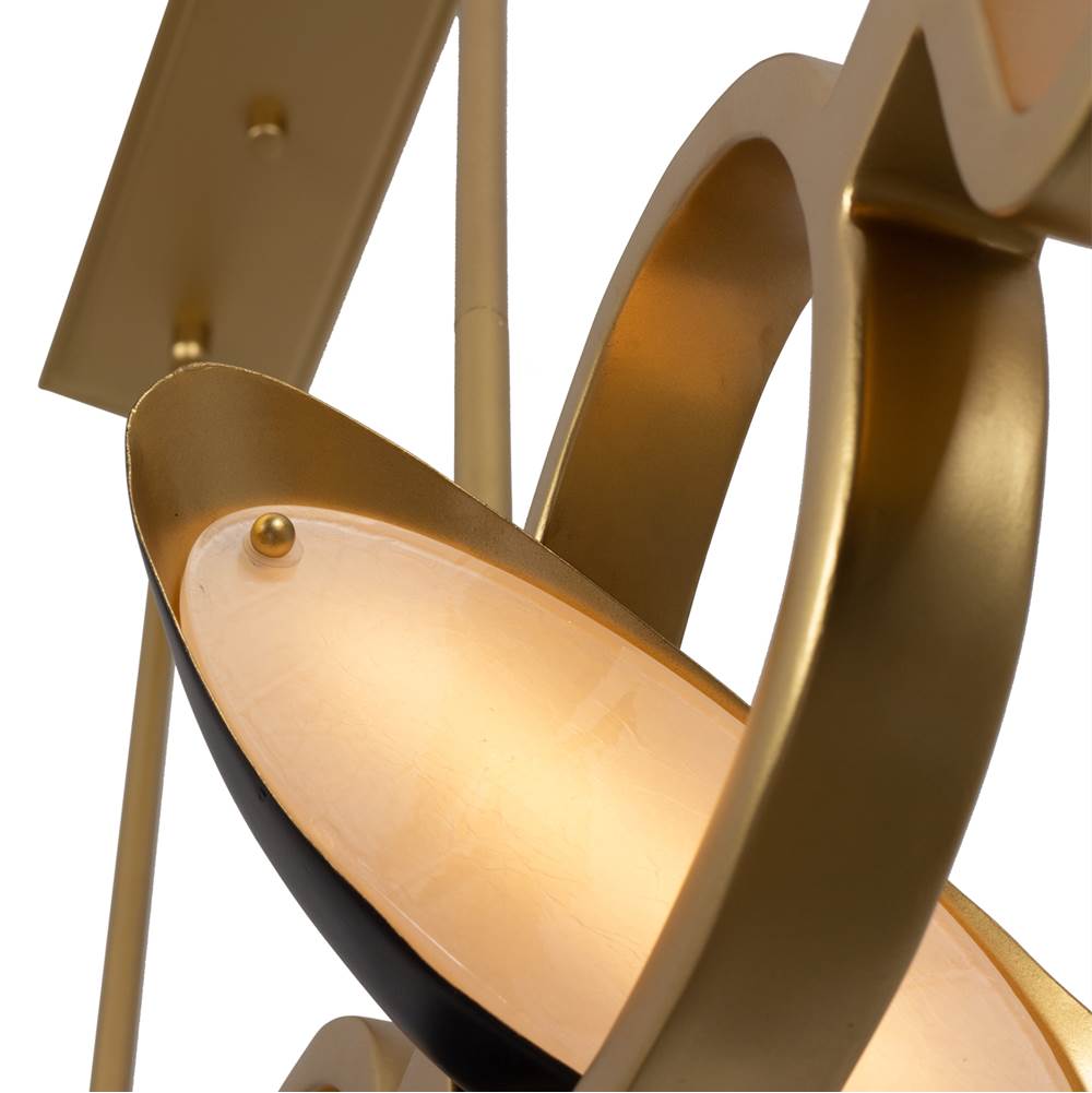 Kalco Lighting 527261BGZ Brushed Gold With Satin Bronze Onyx 60-in 6 Light Led Brushed Gold/satin Bronze Linear Pendant Image 3