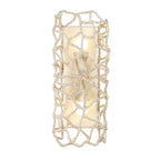 Kalco Lighting 527321WIV Warm Ivory Reef 8-in 2 Light Socket Warm Ivory Wall Sconce Image 1