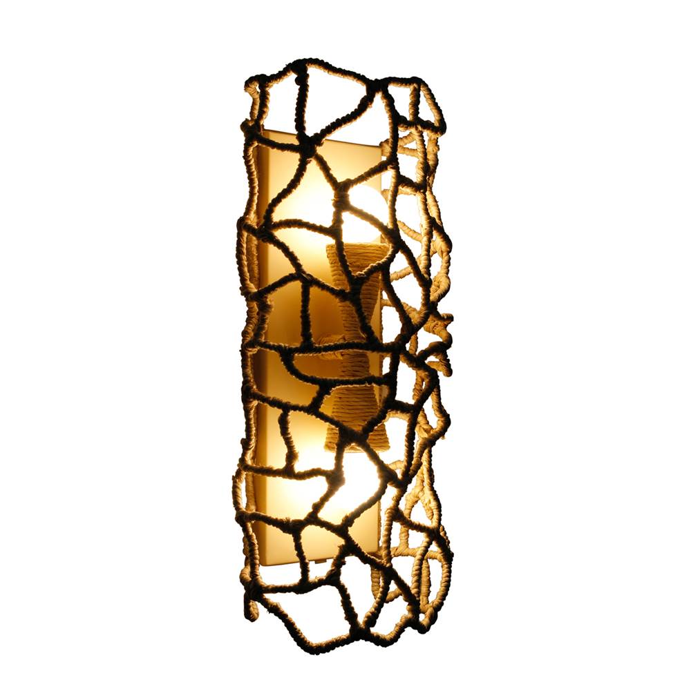 Kalco Lighting 527321WIV Warm Ivory Reef 8-in 2 Light Socket Warm Ivory Wall Sconce Image 6