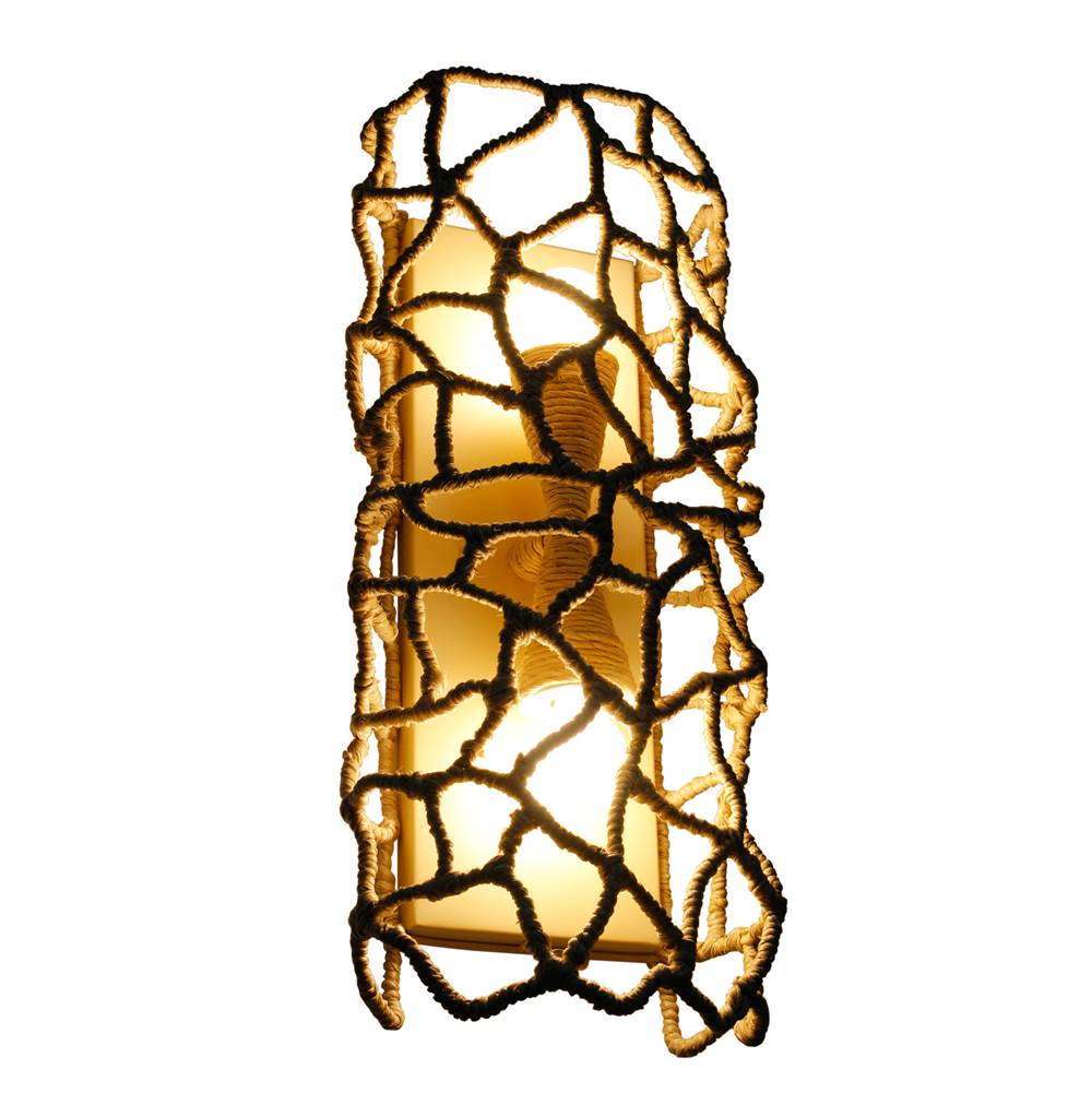 Kalco Lighting 527321WIV Warm Ivory Reef 8-in 2 Light Socket Warm Ivory Wall Sconce Image 4