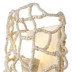 Kalco Lighting 527321WIV Warm Ivory Reef 8-in 2 Light Socket Warm Ivory Wall Sconce Image 2