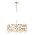 Kalco Lighting 527355WIV Warm Ivory Reef 34-in 8 Light Socket Warm Ivory Chandelier Image 1