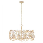 Kalco Lighting Reef 34-in 8 Light Socket Warm Ivory Chandelier