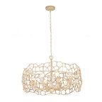 Kalco Lighting 527355WIV Warm Ivory Reef 34-in 8 Light Socket Warm Ivory Chandelier Image 9